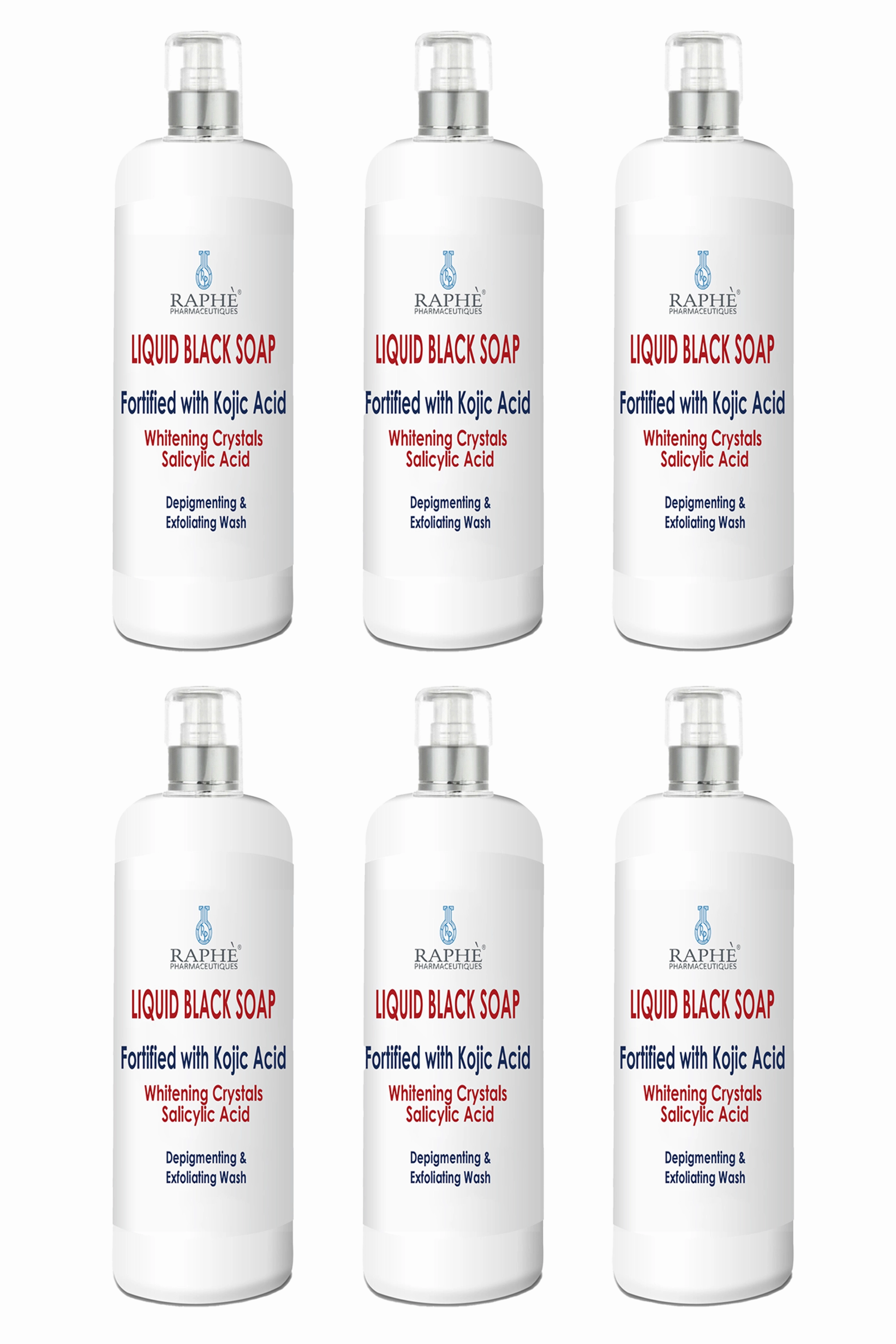 One Year Family Pack Natural Liquid Soap Skin Resurfacing Body Wash 2-6 Packs