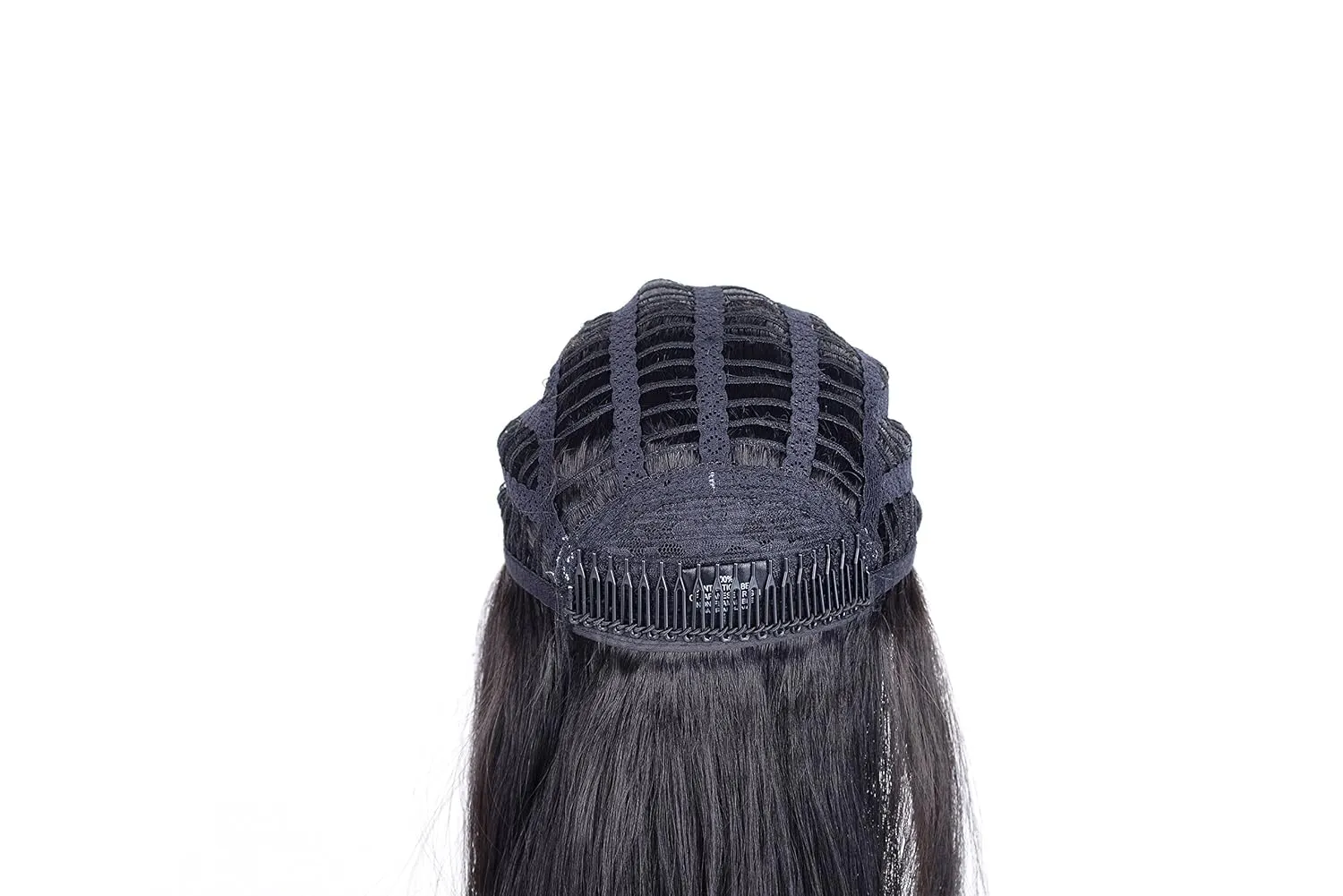 Onedor 22" Semi Curly Hair Women Ladies 3/4 Half Wig Premium Japanese Synthetic fibers Wigs with Secured Mesh Head Cap (R1)