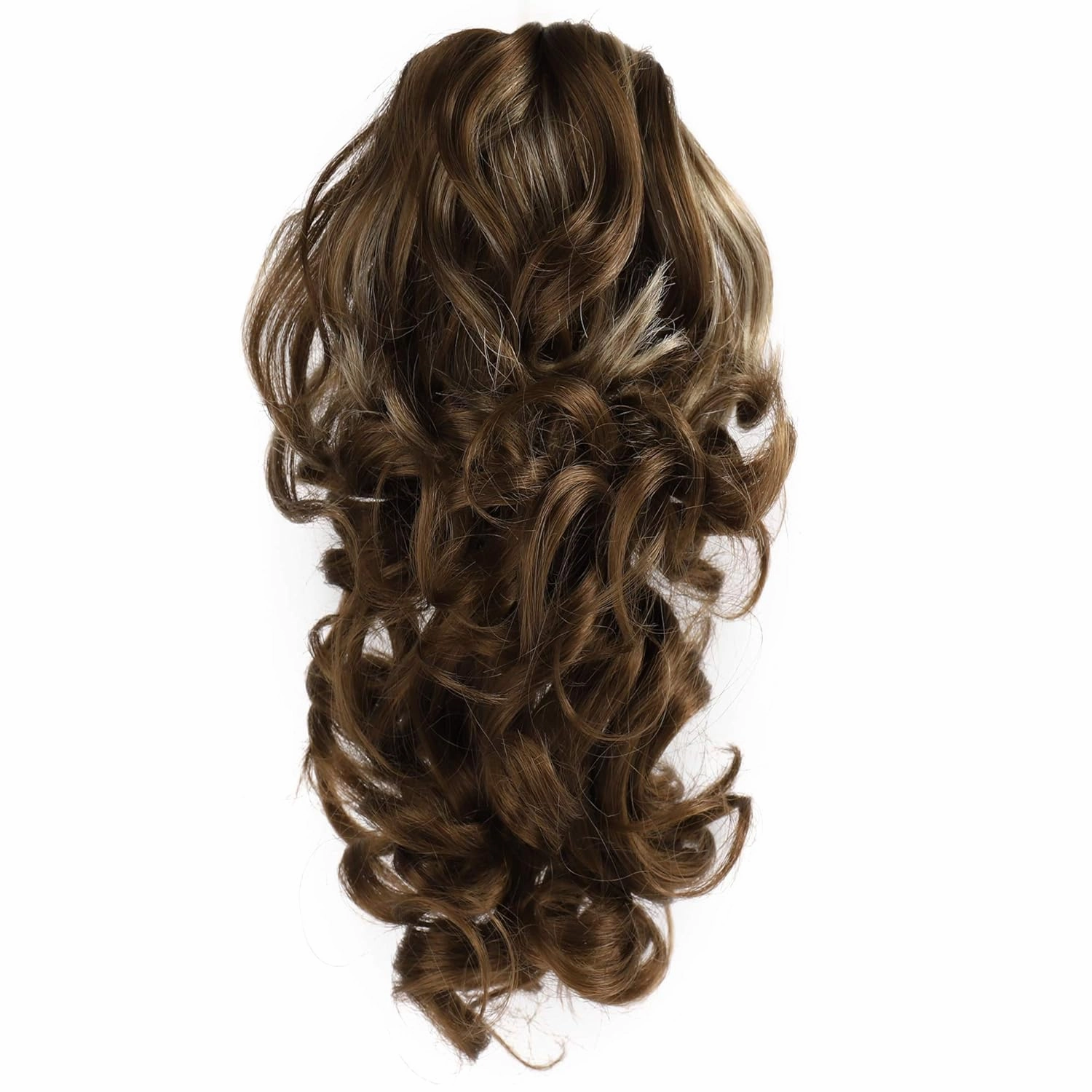 Onedor 12" Synthetic Fiber Natural Textured Curly Ponytail Clip In/On Hair Extension Hairpiece (12TT26)