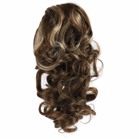 Onedor 12" Synthetic Fiber Natural Textured Curly Ponytail Clip In/On Hair Extension Hairpiece (12TT26)