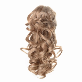Onedor 12" Synthetic Fiber Natural Textured Curly Ponytail Clip In/On Hair Extension Hairpiece (24H613)