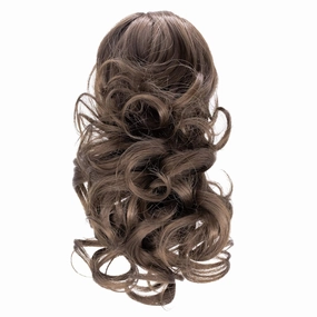 Onedor 12" Synthetic Fiber Natural Textured Curly Ponytail Clip In/On Hair Extension Hairpiece (8#)