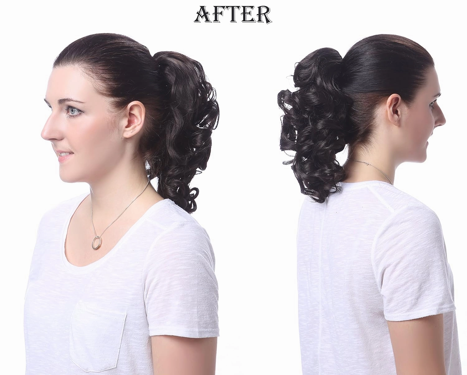 Onedor 12" Synthetic Fiber Natural Textured Curly Ponytail Clip In/On Hair Extension Hairpiece (H16/613)