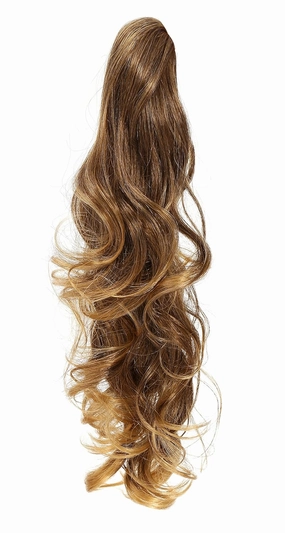 OneDor 20" Curly Synthetic Clip In Claw Drawstring Ponytail Hair Extension Synthetic Hairpiece 190g with a jaw/claw clip (R1416T)
