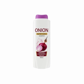 Onion Hairfall Control Shampoo 400ml – Reduce Hair Fall, Boost Hair Strength & Shine – Softens and Restores Damaged Hair – Gentle Scalp Care for Men and Women