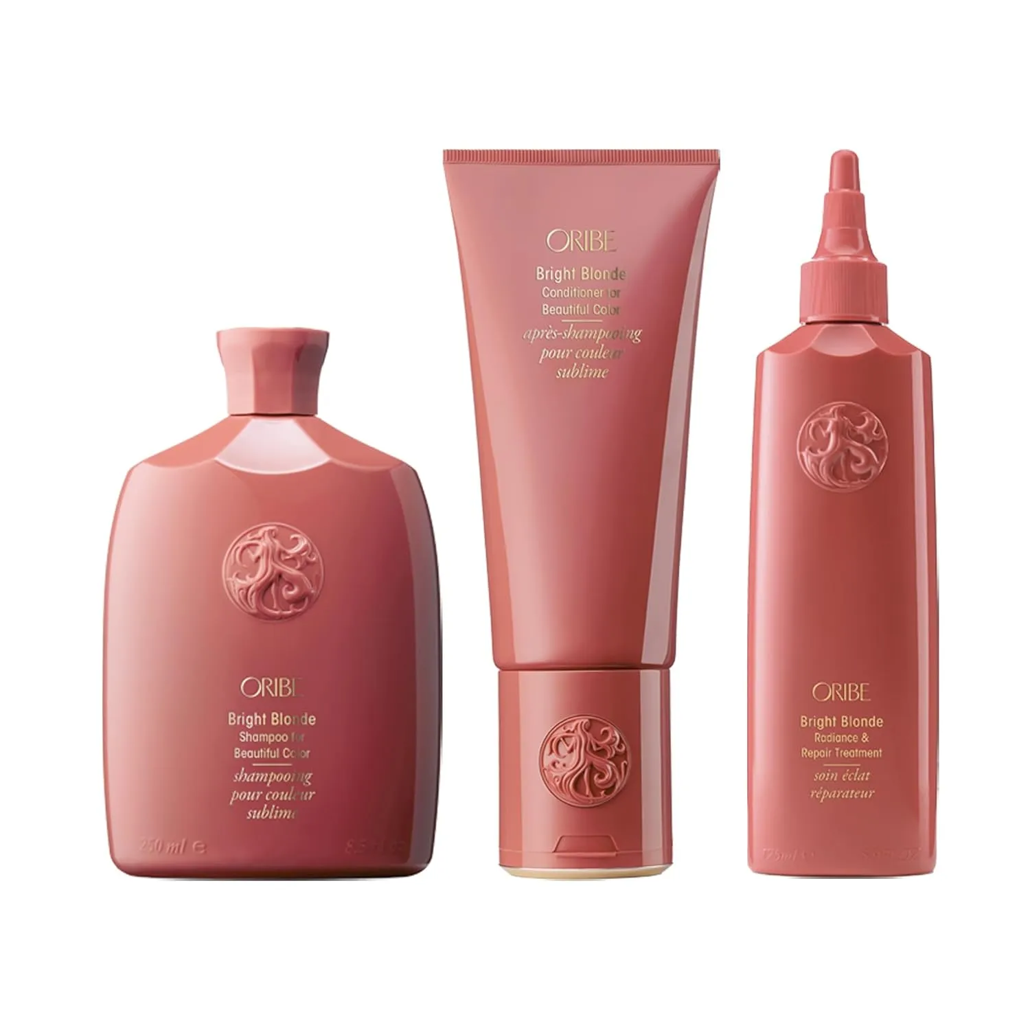 ORIBE Bright Blonde Shampoo & Conditioner & Radiance & Repair Treatment Bundle