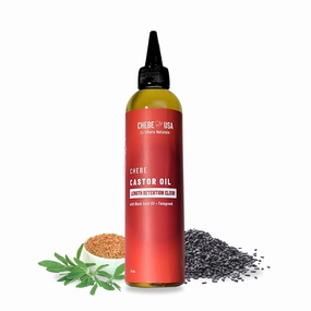 Original Chebe Hair Oil with Castor (8oz) – Made in USA Longer Thicker-Looking Hair with Rosemary – Authentic Chebe for All Hair Types Encourages Hair Retention for Lush, Vibrant Strands