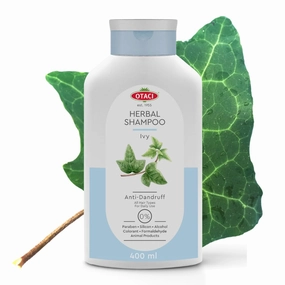 OTACI Herbal Shampoo with Ivy for All Hair Types, Everyday Use, No Paraben, No Silicon, No Alcohol, No Formaldehyde, Vegan & Cruelty Free Shampoo 13.5 Fl Oz