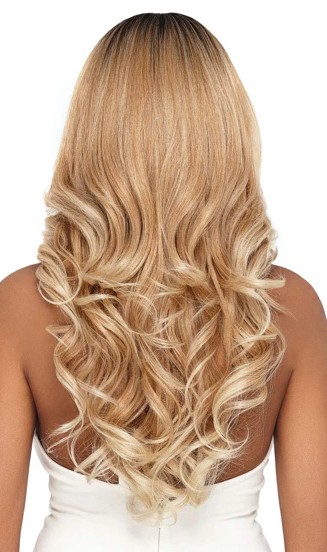 Outre LACEFRONT PERFECT HAIR LINE Glamorous Wavy Fully Hand-Tied 13”x 6” Frontal HD Baby Hair Transparent Lace Easy-to-Style Heat Friendly - GENEVA (DRFF4/STRGD)