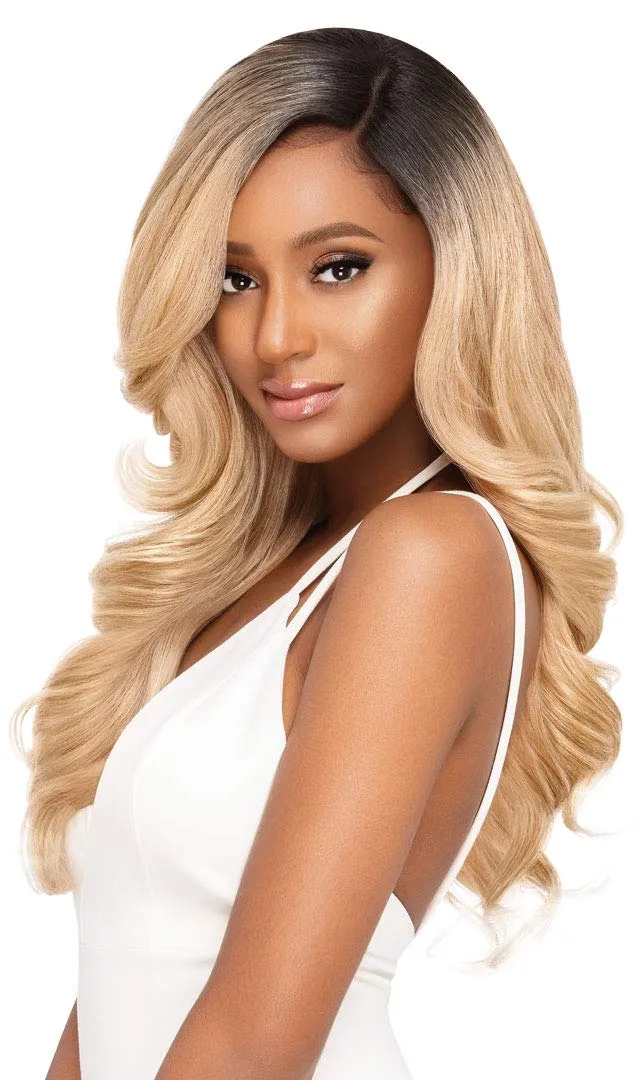 Outre LACEFRONT PERFECT HAIR LINE Glamorous Wavy Fully Hand-Tied 13”x 6” Frontal HD Baby Hair Transparent Lace Easy-to-Style Heat Friendly - GENEVA (DRFF4/STRGD)