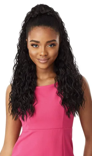 Outre PRETTY QUICK DRAWSTRING PONY Long Curly Wave Ponytail Premium Synthetic Heat Resistant Secure Fit Quick Easy Styling Soft Feel Natural Luster - JOVANI (2)