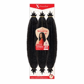 Outre Crochet Braids X-Pression Twisted Up 3X Springy Afro Twist 24" (5-pack, 4)