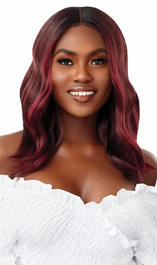 Outre EveryWear Synthetic HD Lace Front Wig - EVERY 8 (1B Off Black)