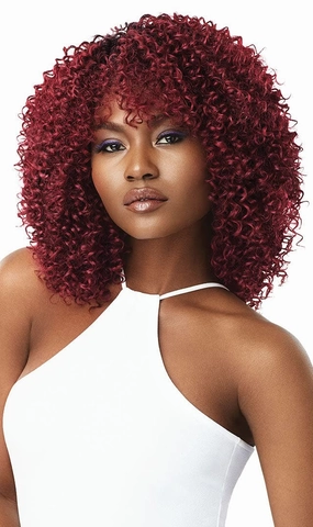 Outre Human Hair Blend Purple Pack 3PCS JERRY CURL LONG (DR2730)
