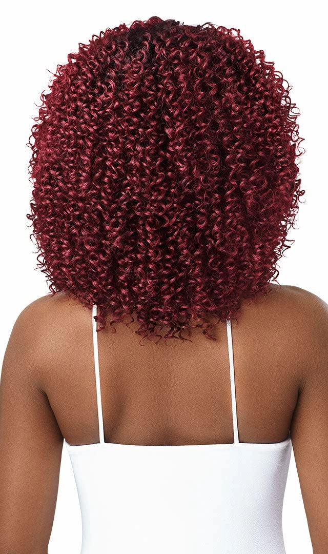 Outre Human Hair Blend Purple Pack 3PCS JERRY CURL LONG (DR2730)