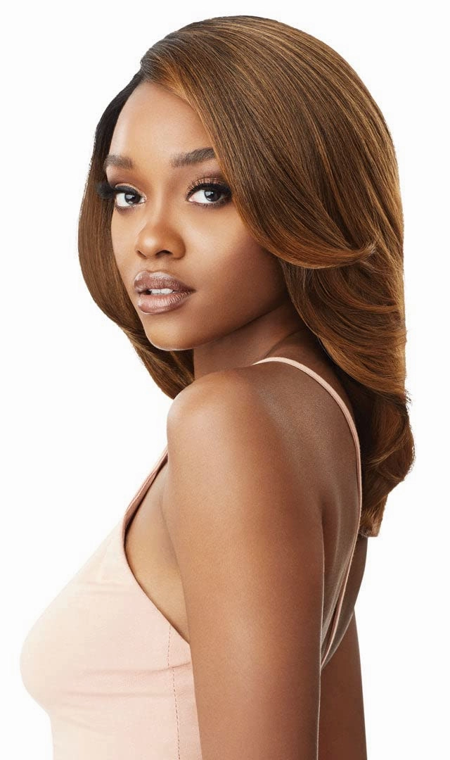 Outre Synthetic Melted Hairline Swiss Lace Front Wig - SABRINA (DR2/CINSP)