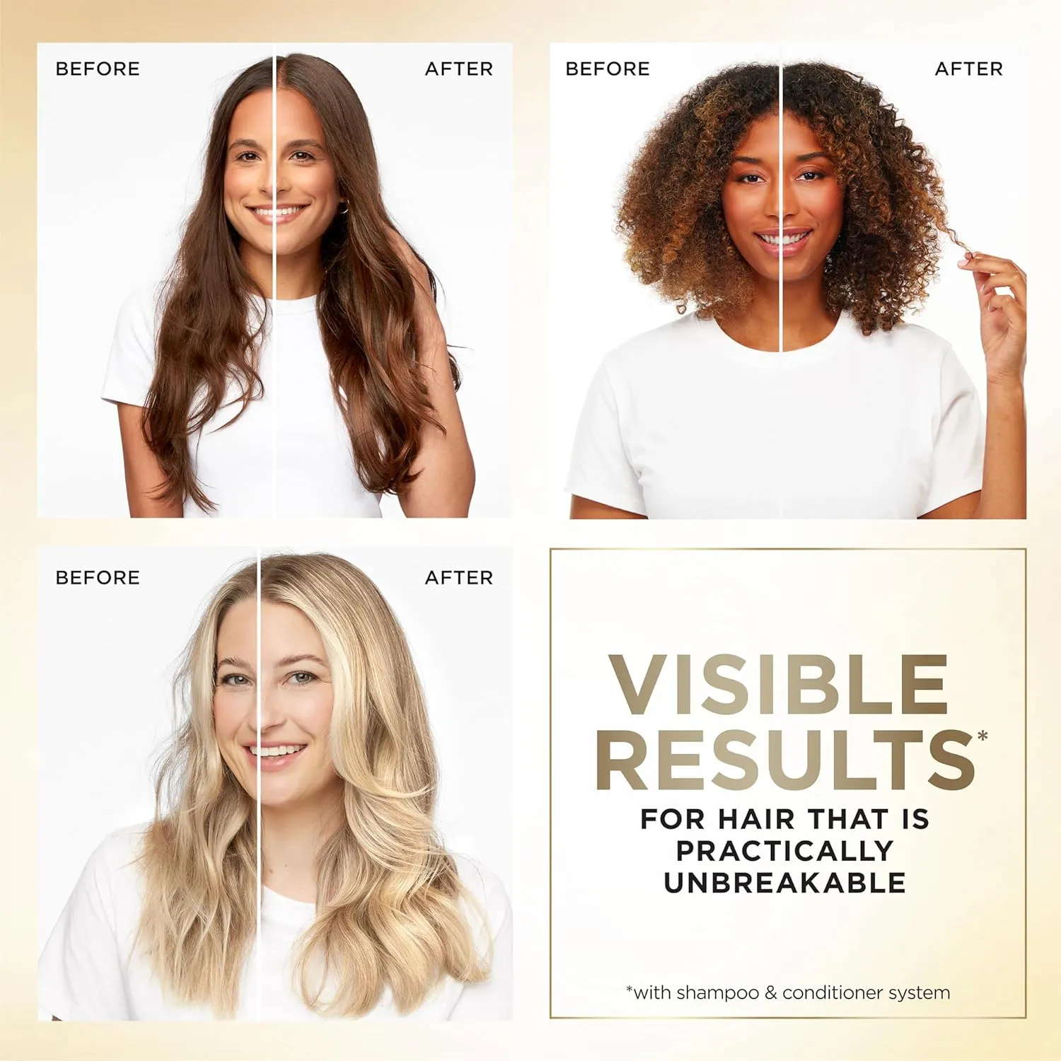 Pantene Infinite Lengths Shampoo, Sulfate Free with Biotin   Collagen, Strengthens Brittle Hair, Up to 90% Less Breakage, Safe for Color Treated Hair, Pro-V Miracles, Floral Scent, 30 Fl Oz