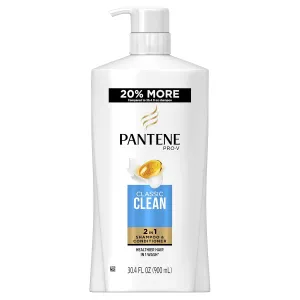 Pantene Pro-V Classic Clean 2In1 Shampoo & Conditioner, 30.4 fl oz (Packaging May Vary)