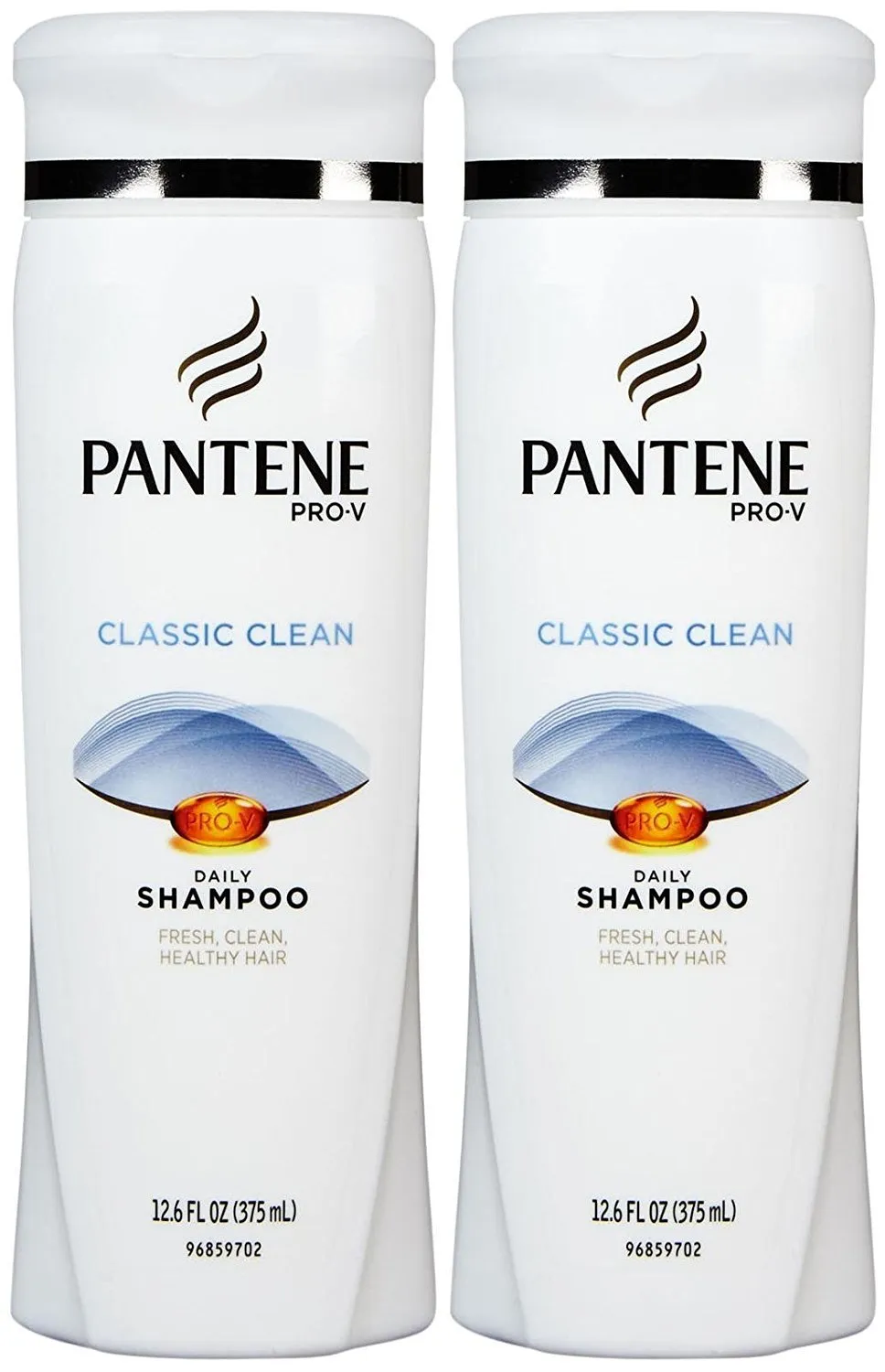 Pantene Pro-V Classic Clean Shampoo, 12.6 Fl Oz (Pack of 2)