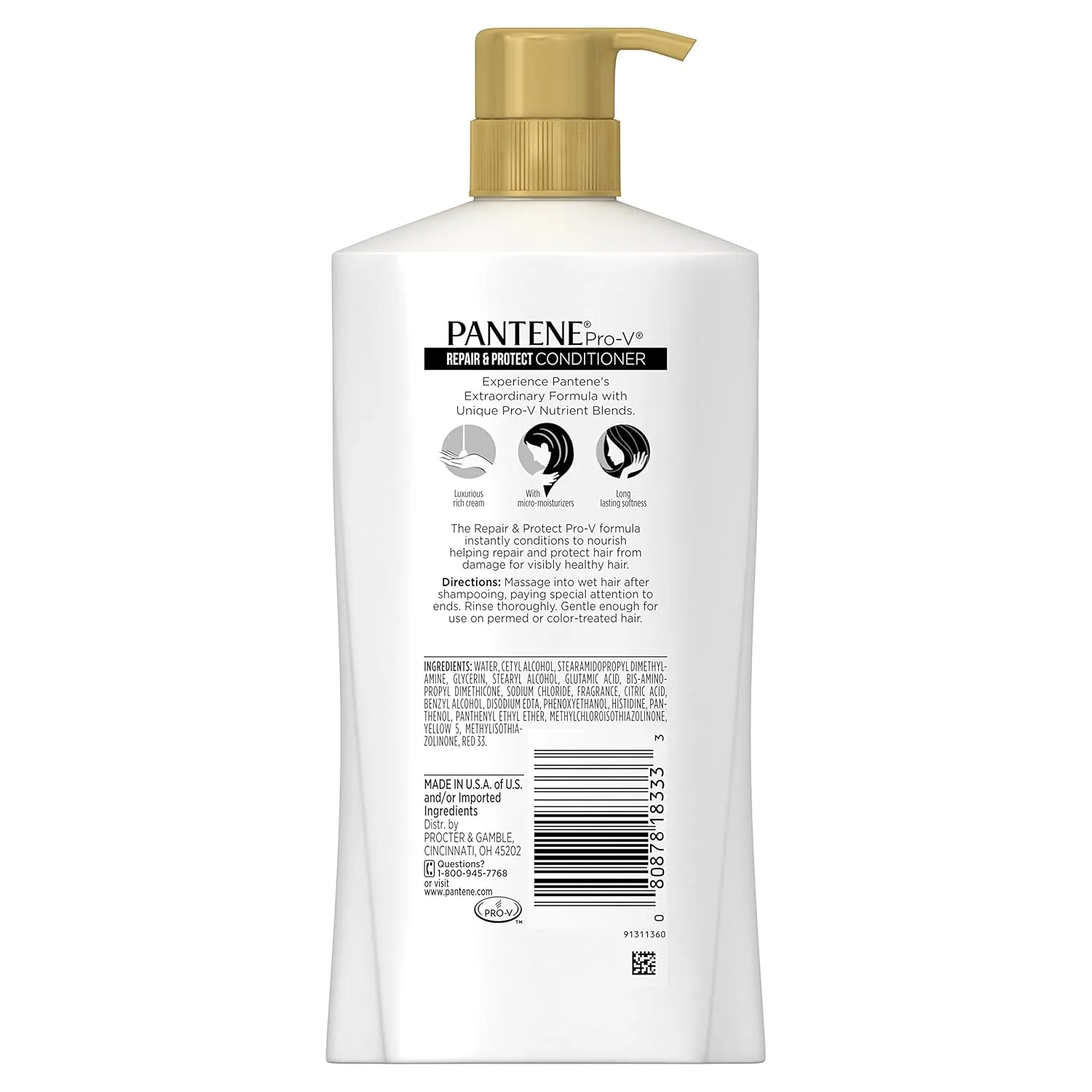 Pantene Pro-V Repair & Protect Conditioner, 28.9 fl oz (Pack of 4) (Packaging May Vary)