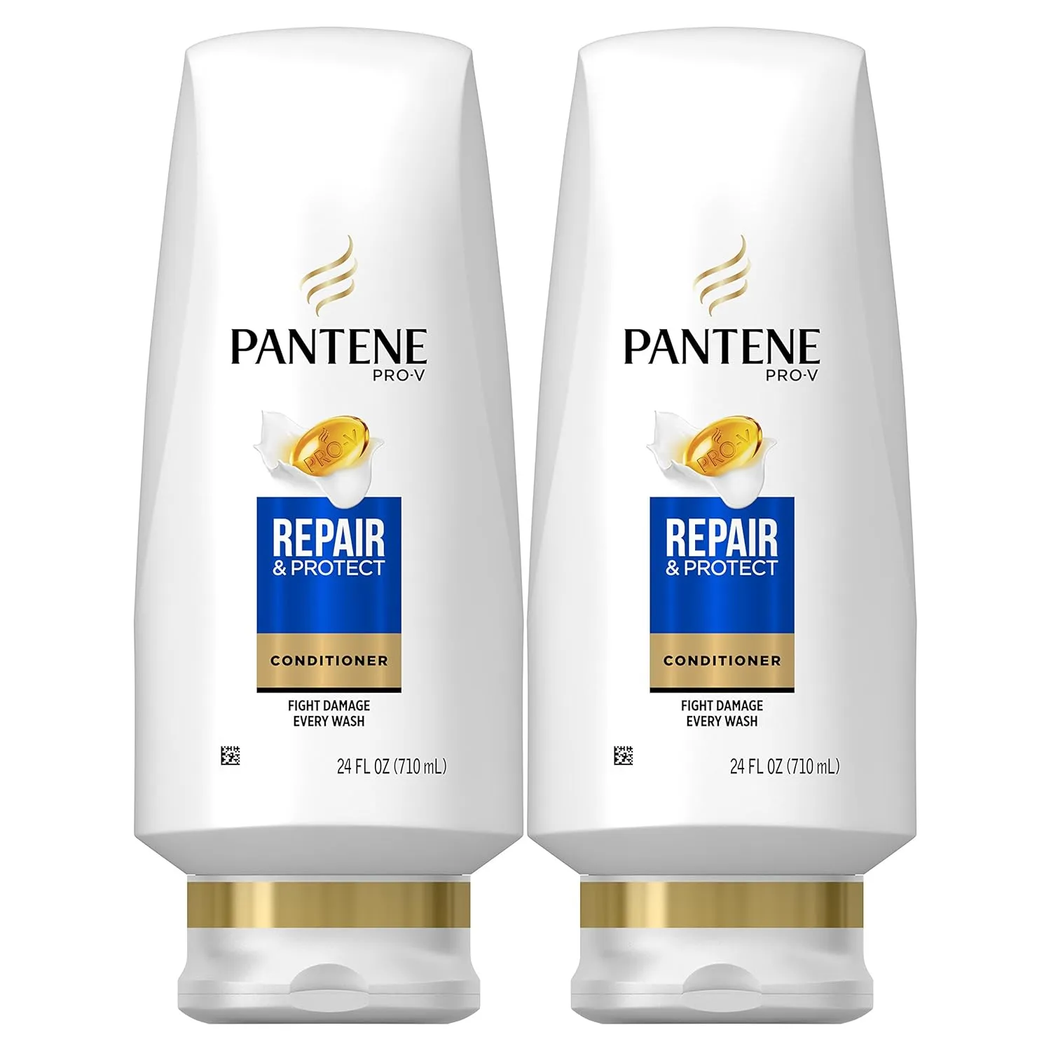 Pantene Sulfate Free Conditioner for Damaged Hair, Repair and Protect, 24 Fl Oz (Pack of 2) (Packaging May Vary)