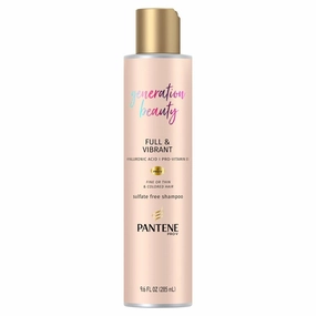 Pantene Generation Beauty Full & Vibrant Shampoo with Hyaluronic Acid, 9.6 Fl Oz