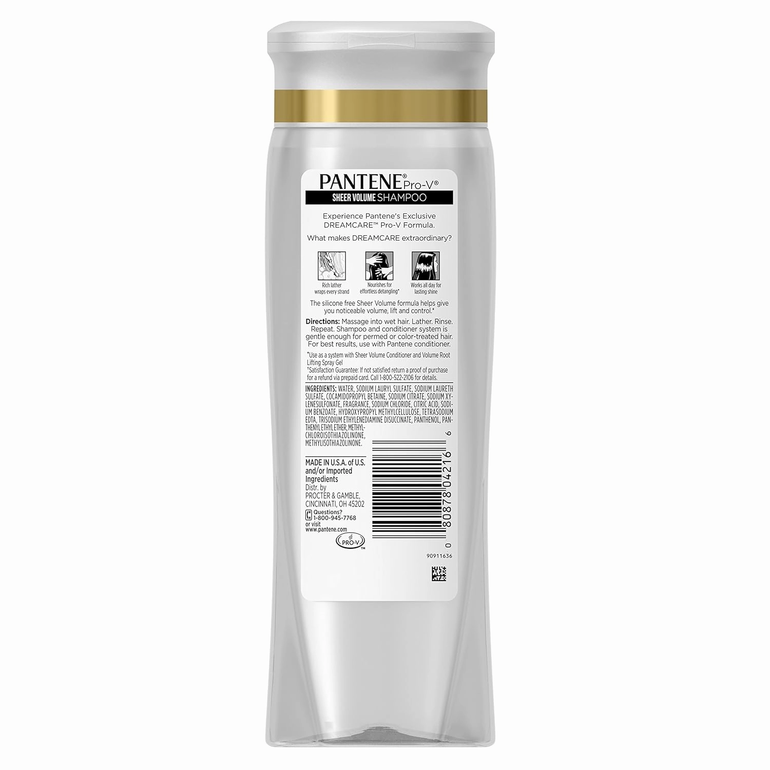 Pantene Pro-V Sheer Volume Shampoo, 12.6 Fl Oz