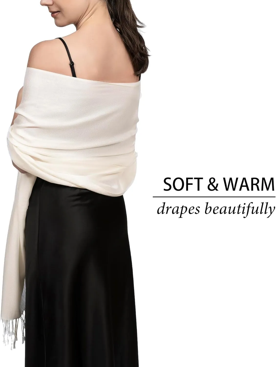 Pashmina Scarf for Women, Shawls and Wraps for Evening Dresses, Wedding, Bridesmaids, All Year Round Scarf for Formal or Casual Wear