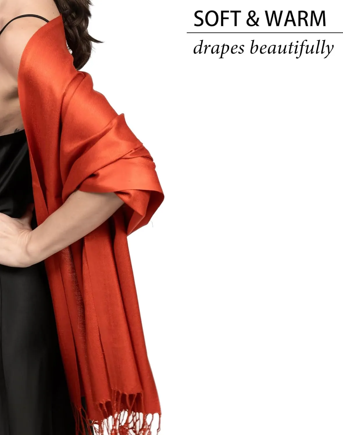 Pashmina Scarf for Women, Shawls and Wraps for Evening Dresses, Wedding, Bridesmaids, All Year Round Scarf for Formal or Casual Wear