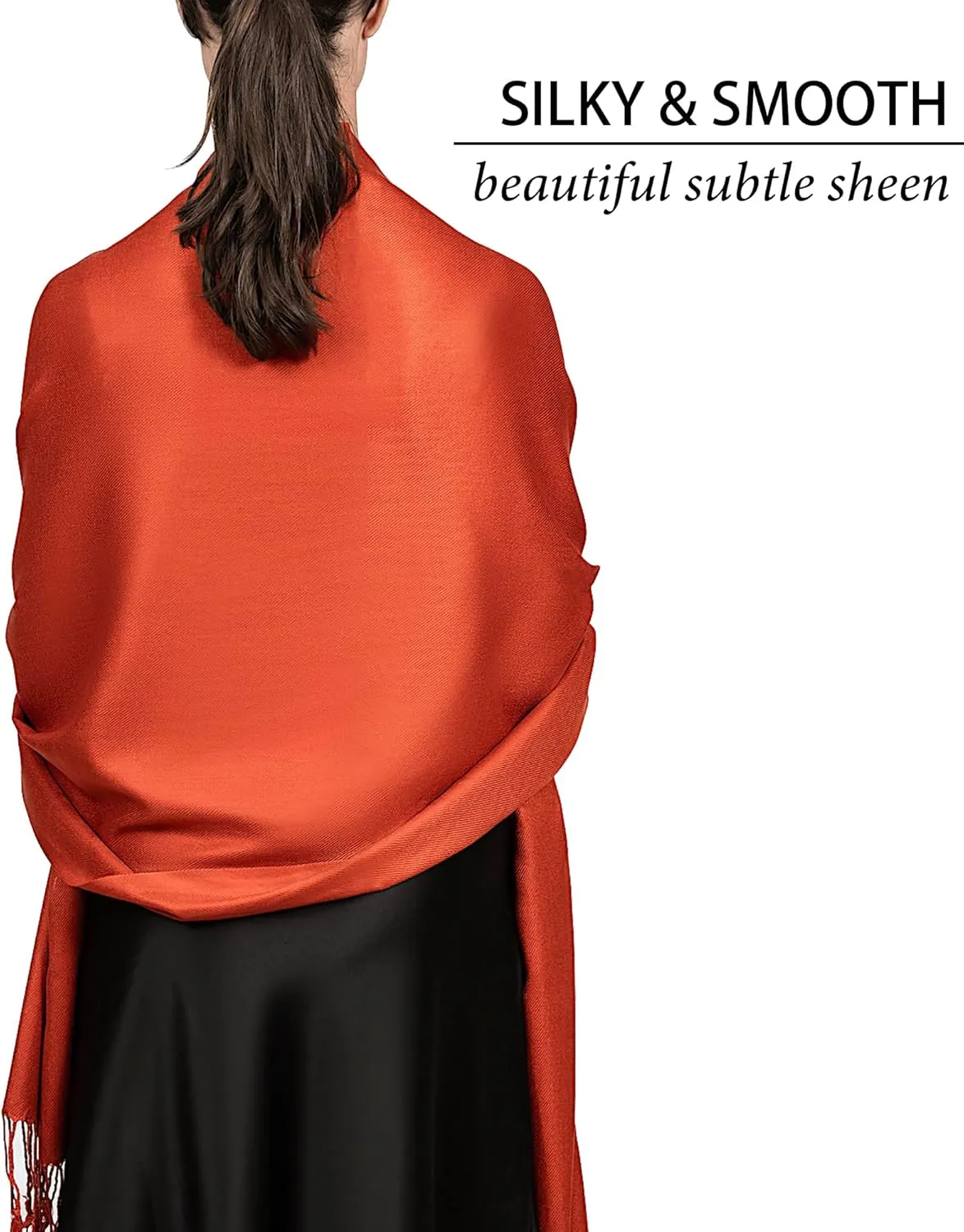 Pashmina Scarf for Women, Shawls and Wraps for Evening Dresses, Wedding, Bridesmaids, All Year Round Scarf for Formal or Casual Wear