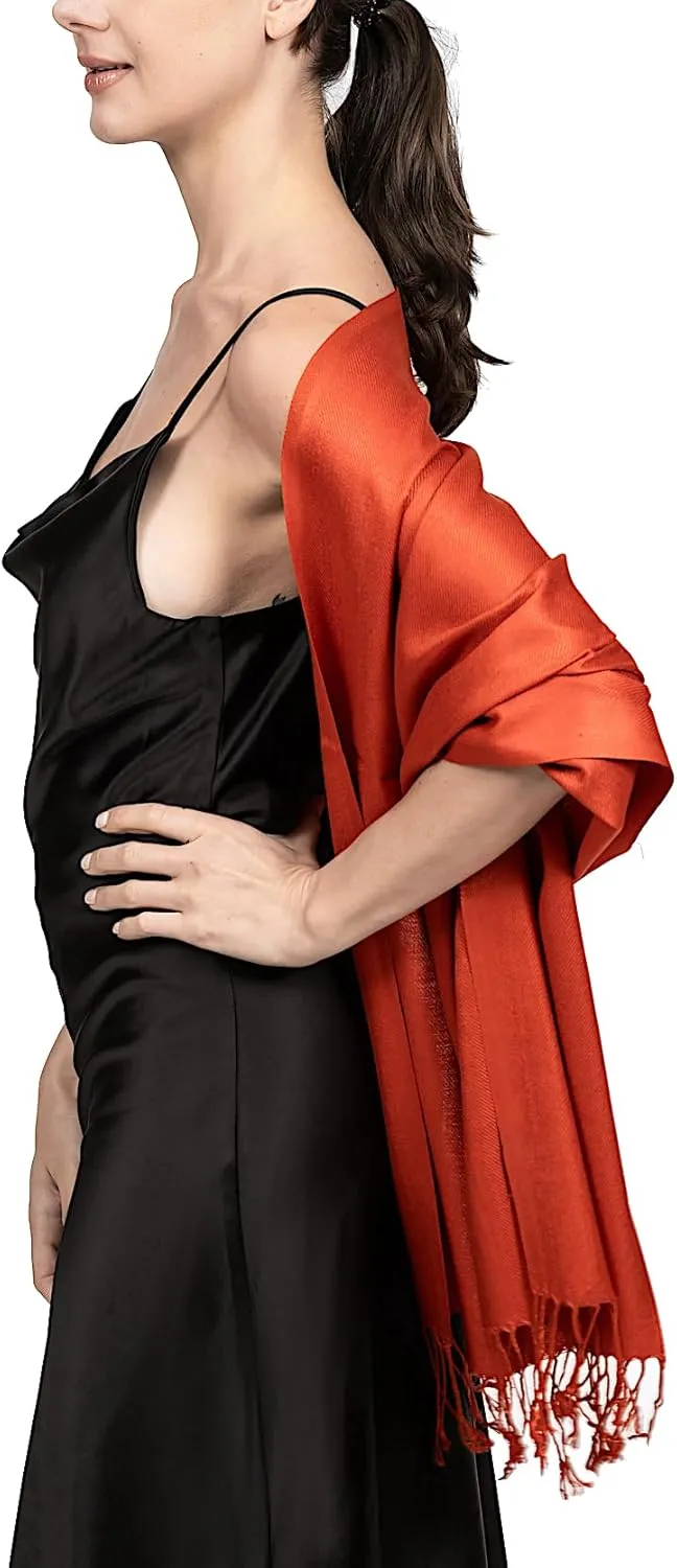 Pashmina Scarf for Women, Shawls and Wraps for Evening Dresses, Wedding, Bridesmaids, All Year Round Scarf for Formal or Casual Wear