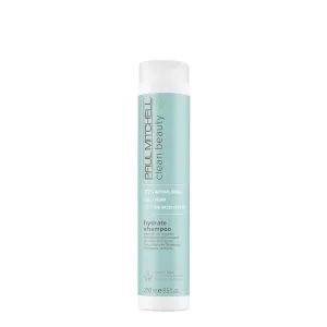 Paul Mitchell Clean Beauty Hydrate Shampoo, Replenishes Hair, Adds Moisture, For Dry Hair