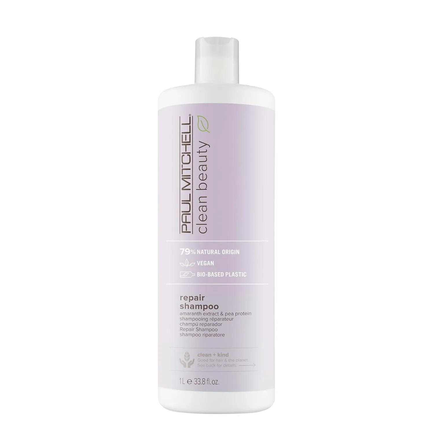 Paul Mitchell Clean Beauty Repair Shampoo, Strengthens and Protects, For Damaged, Brittle Hair