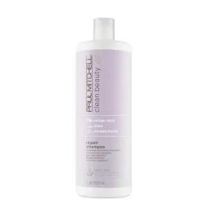 Paul Mitchell Clean Beauty Repair Shampoo, Strengthens and Protects, For Damaged, Brittle Hair