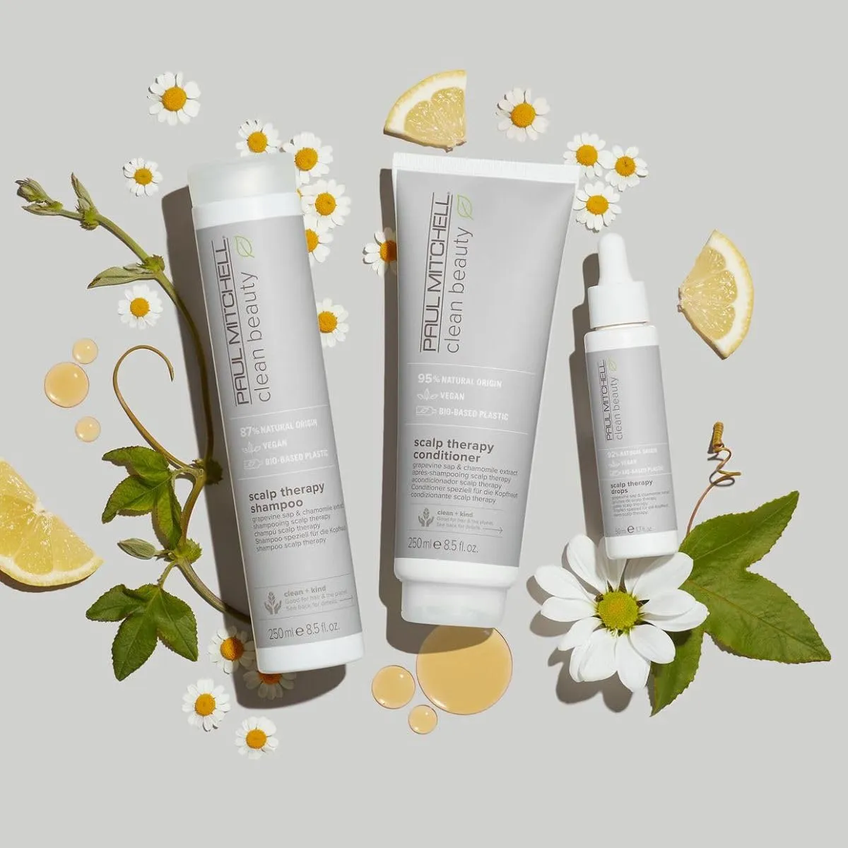 Paul Mitchell Clean Beauty Scalp Therapy Shampoo, Gently Cleanses   Refreshes All Hair Types, Especially Dry, Oily   Sensitive Scalps