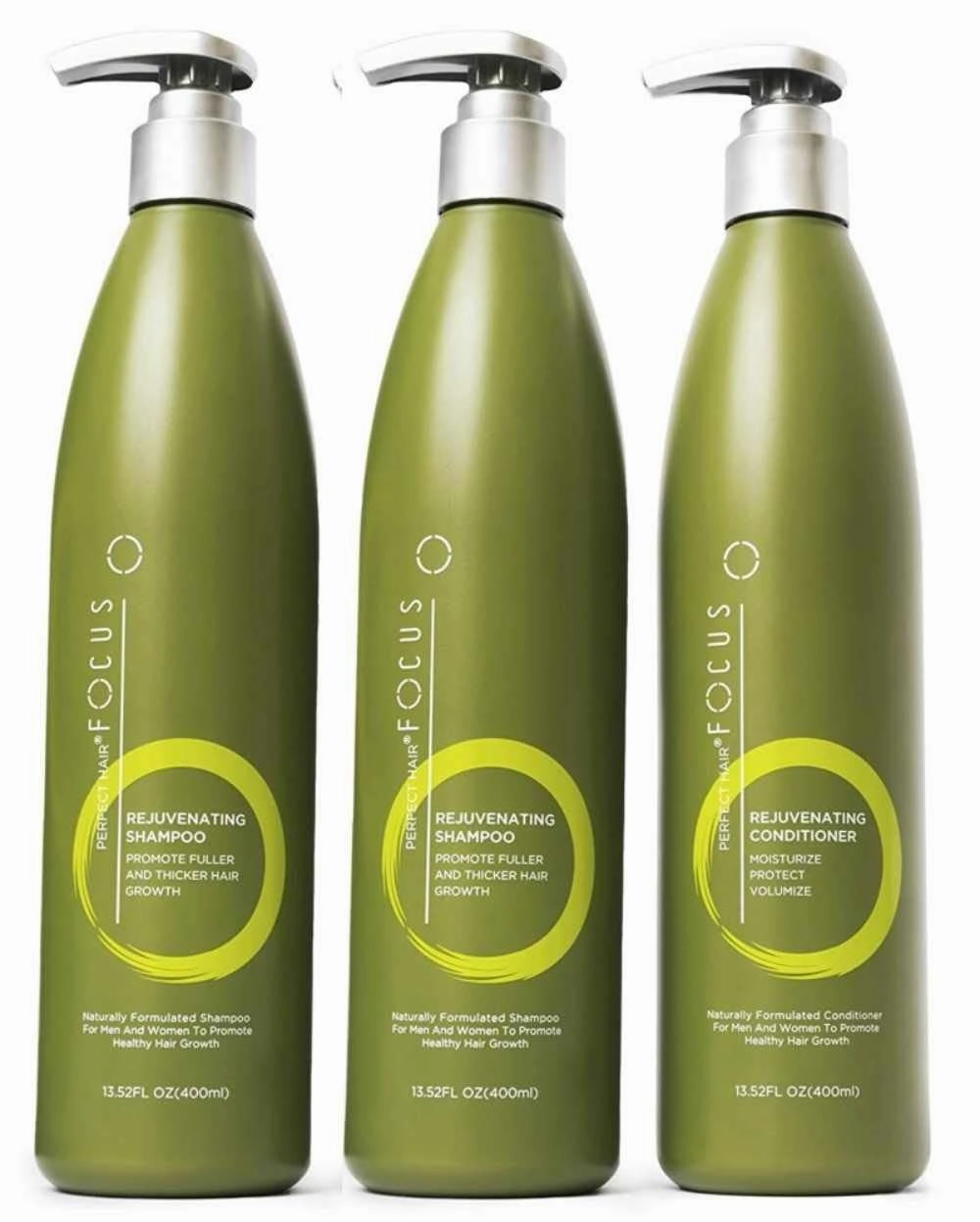 Perfect Hair Hair Growth Shampoo and Conditioner - Enriched with Vitamin A & Keratin, Thickens Hair & Prevents Breakage - Nourishing Moisturizer for Healthy, Fuller Hair - 13.5oz (3 Pack)