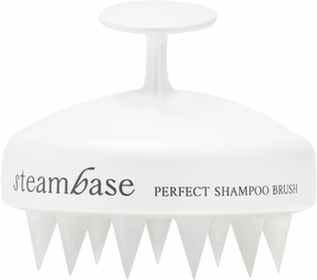 Perfect Shampoo Brush | Ergonomic Scalp Massager, Scrubber, Exfoliator for Sebum & Dandruff Removal | Soft Silicone Bristles | Dry, Oily, Itchy Scalps, Wet or Dry Hair | White, 1 Count