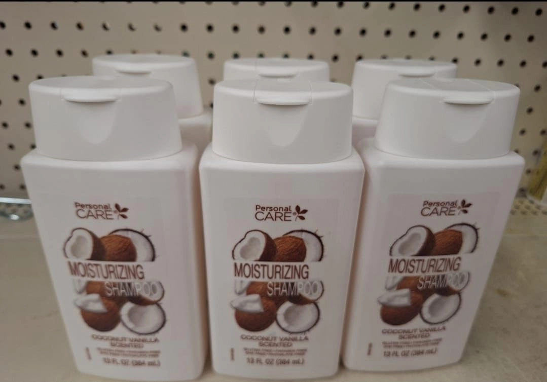 personal care moisturing shampoo coconut vanilla scented