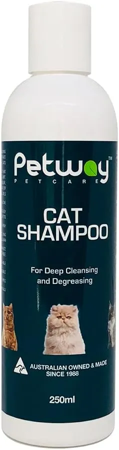 Petcare Cat Shampoo, Anti Dandruff Shampoo for Deep Cleanse & Degreasing, Removes Excess Oils, Dirt and Dandruff, pH Balanced, Parabens & Sulfates Free, Cruelty Free, 8.5 Fl Oz (250ml)