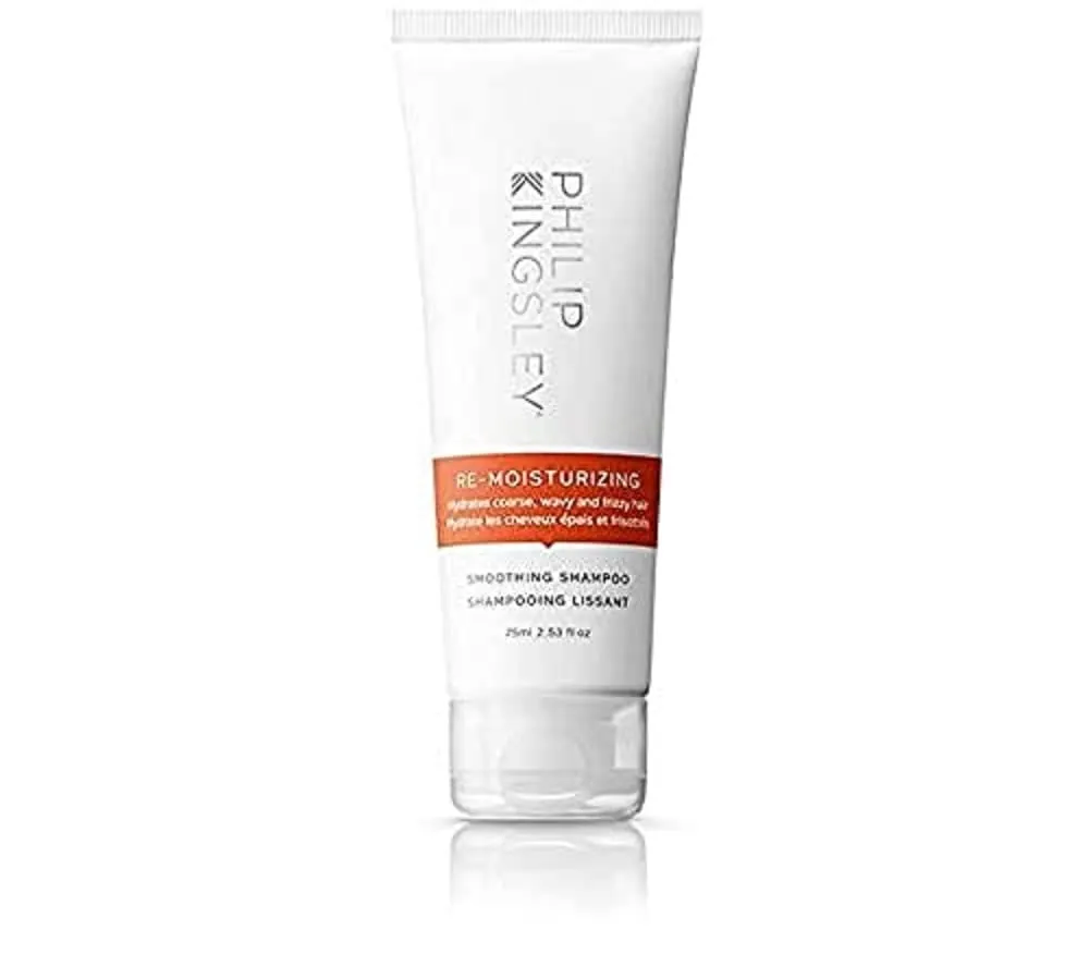 PHILIP KINGSLEY Re-Moisturizing Shampoo Smoothing for Curly, Frizzy, Dry, Coarse, Wavy Hair Hydrating Shampoo Hydrates and Smooths, 2.5 oz