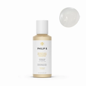 PHILIP B Weightless Volumizing Shampoo, 2 fl. oz. (60 ml) - Removes Oil and Product Build-Up, Adds Extra Body, Bounce and Shine