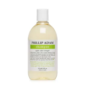 Phillip Adam Apple Cider Vinegar Shampoo for Shiny Hair - Sulfate Free and Paraben Free - Original Green Apple Scent - 12 Ounce