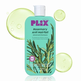 PLI'X - THE PLANT FIX Rosemary Advanced Anti HairFall Shampoo for Decreases Hair Fall & Breakage - 200 ml | All Hair Types | Men & Women | Sulphate & Paraben Free