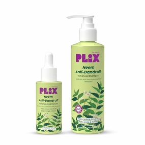 PLI'X- THE PLANT FIX Neem Anti-Dandruff Advanced Kit | Shampoo (200ml)   Serum (50ml)