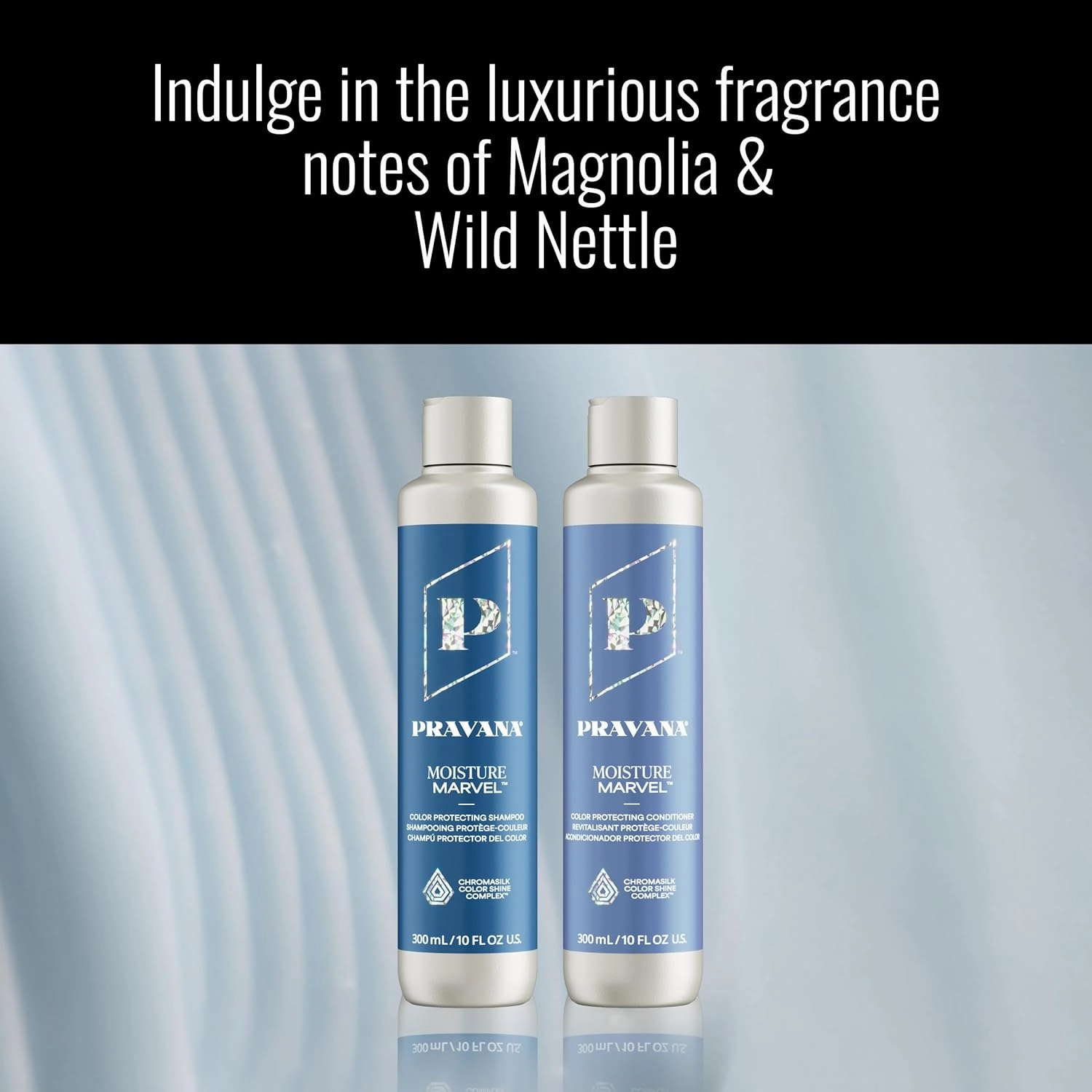 Pravana Moisture Marvel Shampoo | Nourishes, Hydrates, Moisturizes | For Dry, Color Treated Hair | Hyaluronic Acid Formula | Chromasilk Enhances Shine & Protection | Vegan Cruelty-Free | Paraben Free
