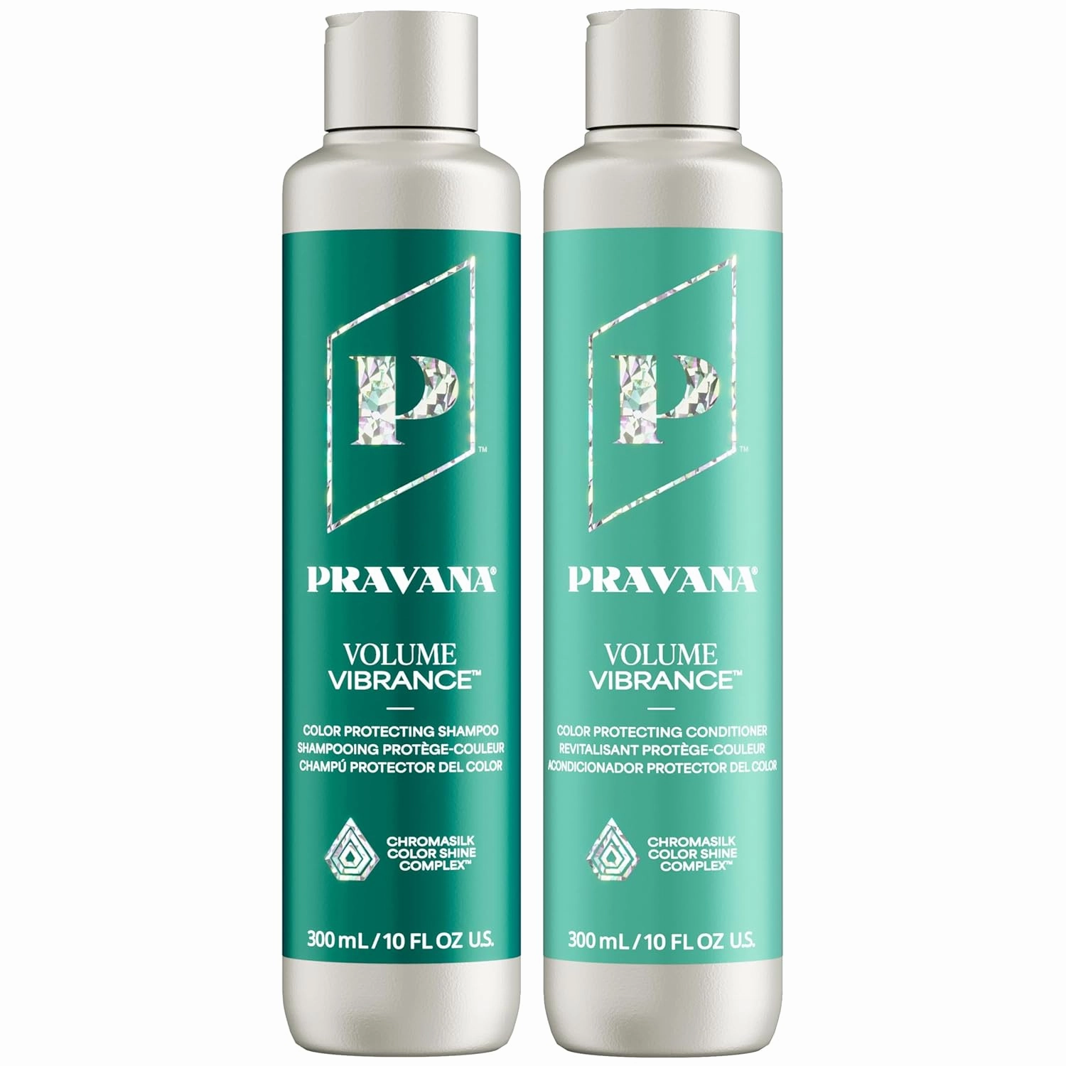 Pravana Volume Vibrance Shampoo | Adds Lightweight Volume, Lift & Fullness | For Fine, Color Treated Hair | Strengthens, Thickens, Reduces Breakage | Chromasilk Enhances Shine & Protection | Vegan