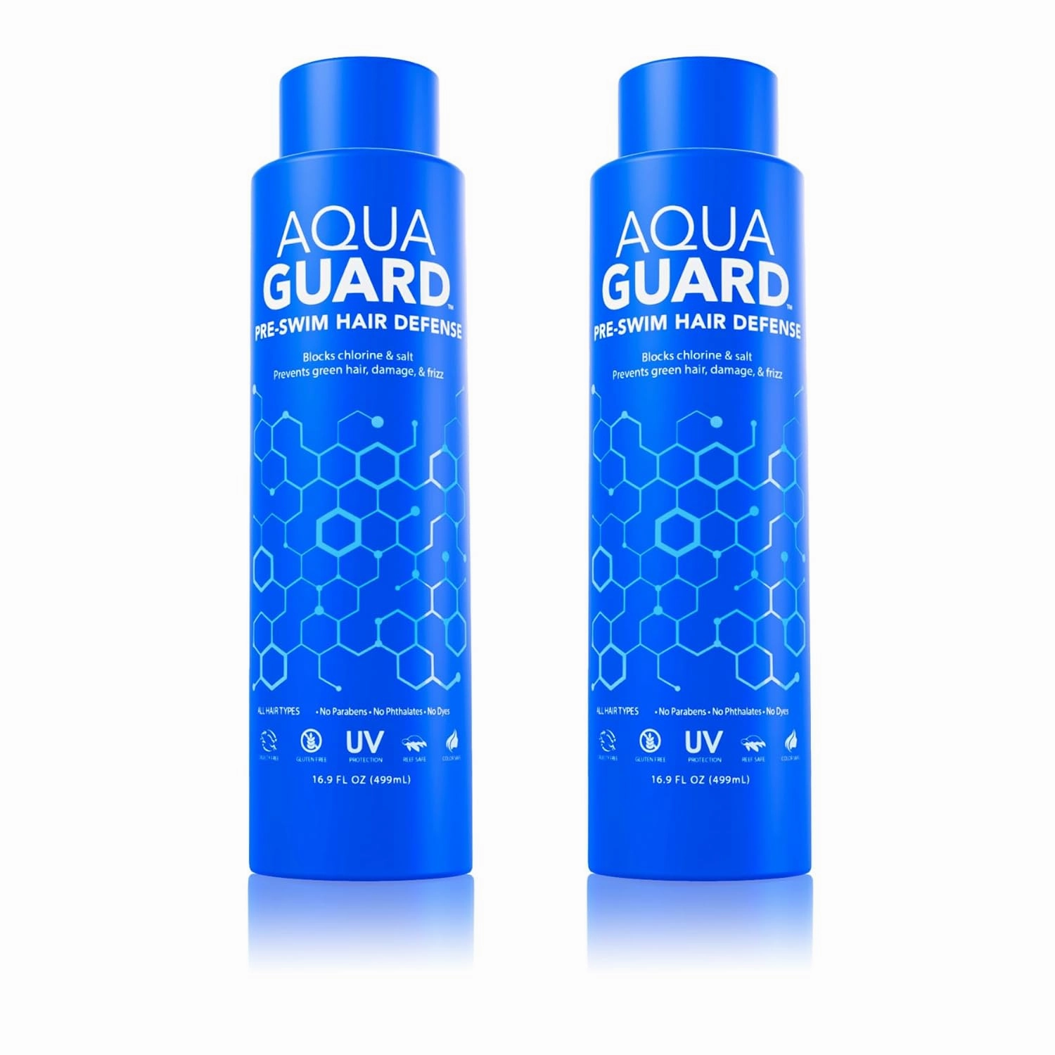 Pre-Swim Hair Defense | No More Swim Hair | Prevents Chlorine Damage   Softens Hair While Swimming | Made in California | Color Safe, Leaves Hair Smelling Great | 16.9 oz (2 Pack)