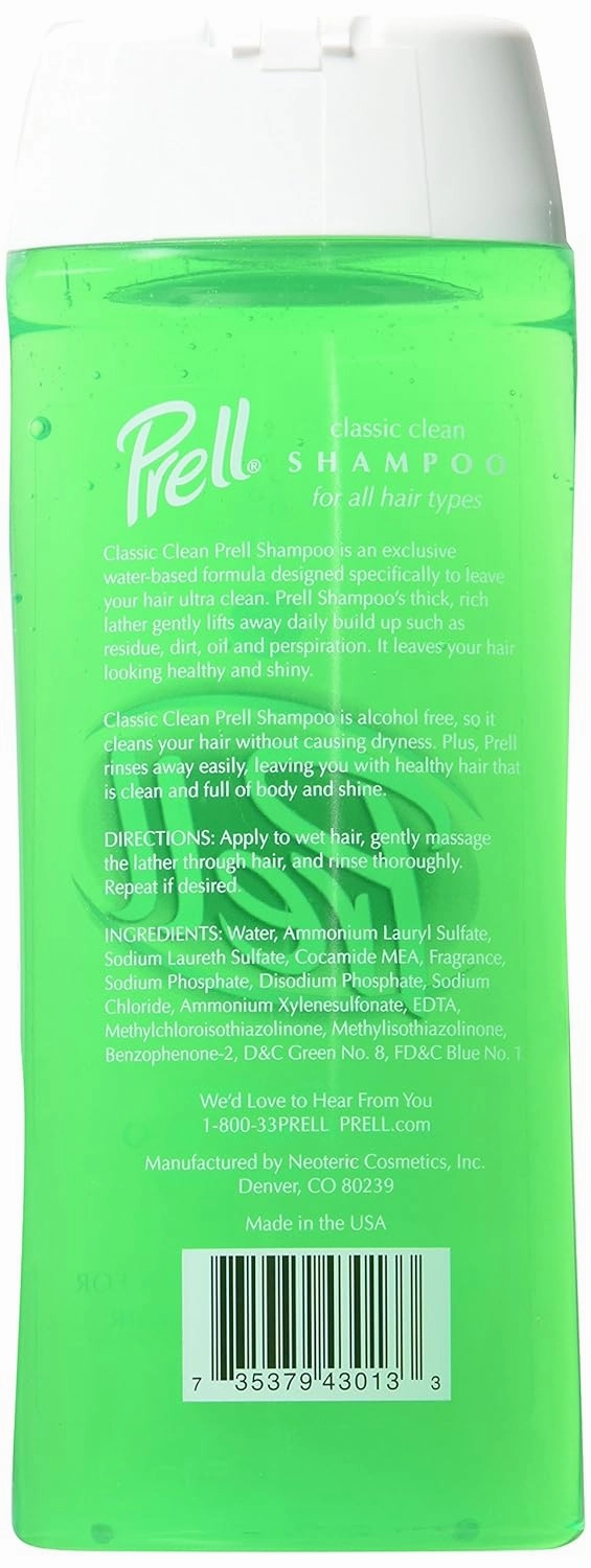 Prell Shampoo, Classic Clean 13.50 oz (Pack of 3)