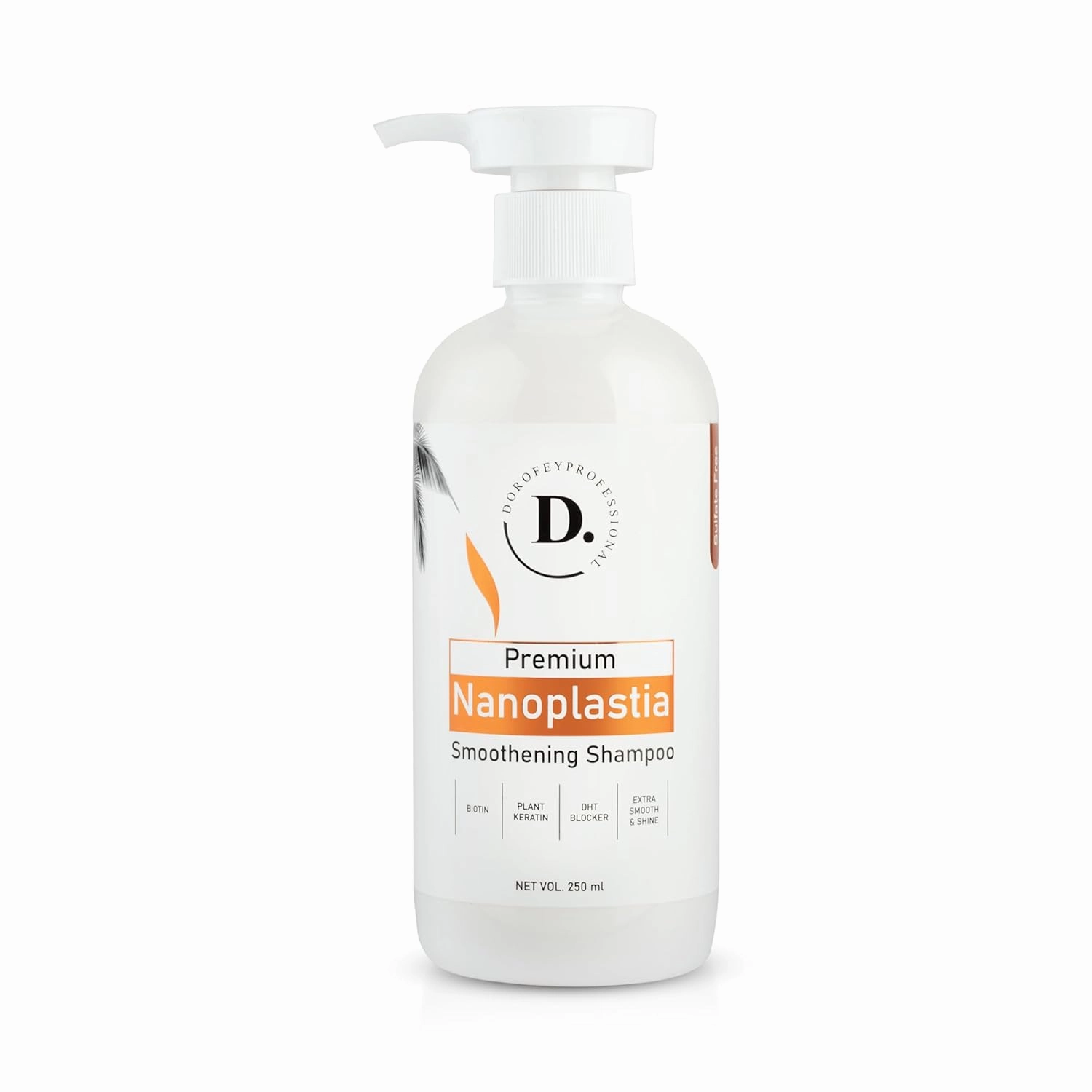 Premium Nanoplastia Smoothening Shampoo Sulfate Free, Paraben & Silicone Free For Smooth Straight Hairdamage Repair 250ml