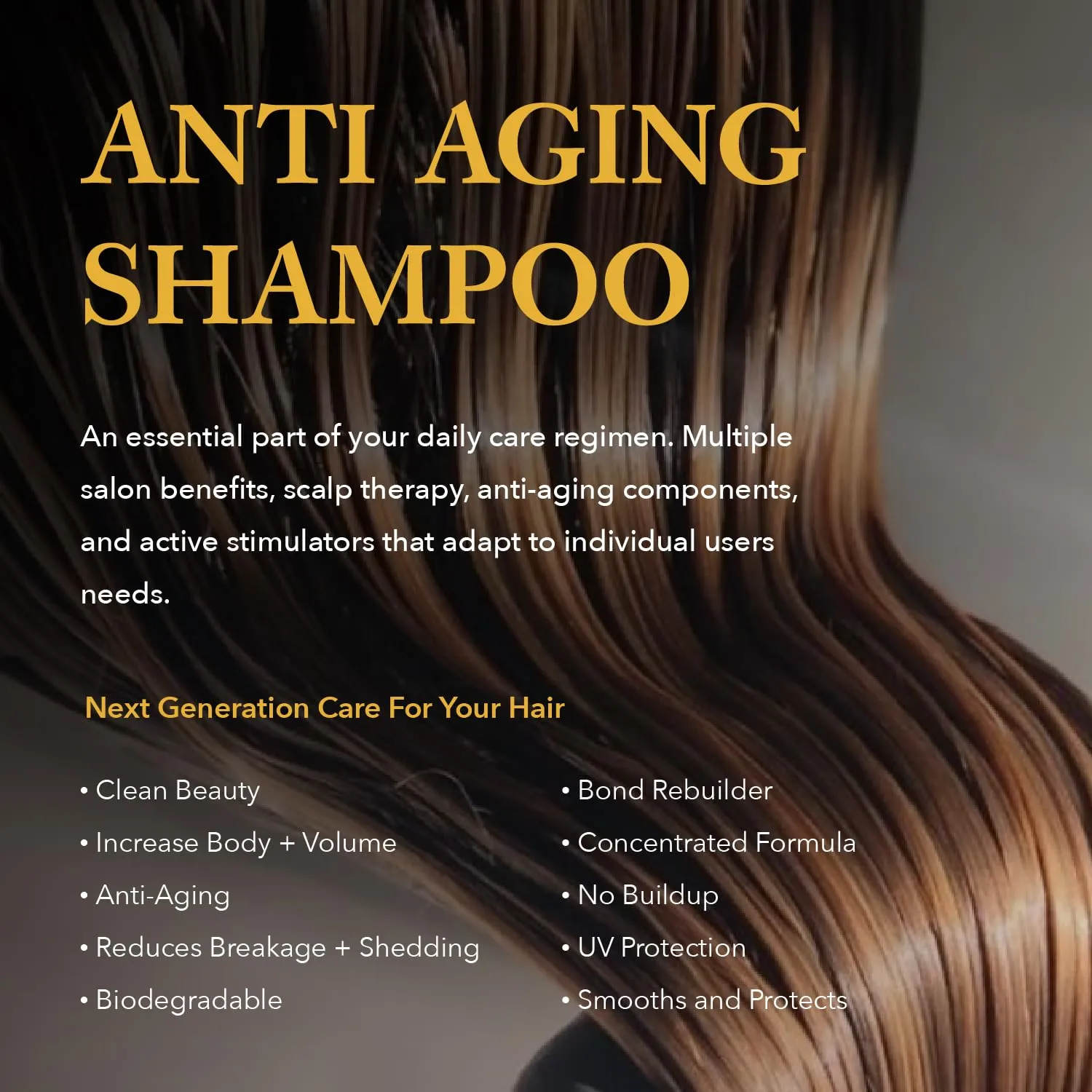 Professional Shampoo. Clarifying, Volumizing, & Hydrating. Promotes Strong Healthy Hair, Scalp Health, and Hair Growth, 16.9 oz